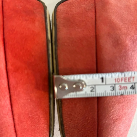 DIANE VON FURSTENBERG Sz 7.5B Suede Block Heel Platform Sandals Shoes Suede - Picture 8 of 10